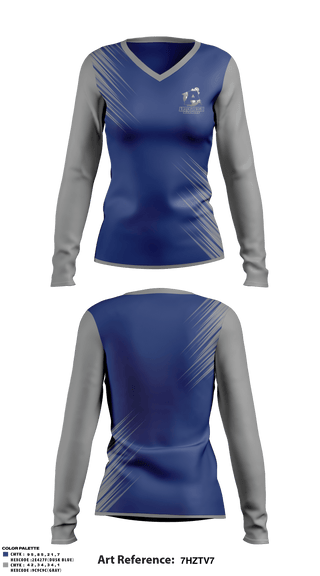 Women's Long Sleeve Vneck Shirt, Aptos High School Softball, Softball, Teamtime, Team time, sublimation, custom sports apparel, team uniforms, spirit wear, spiritwear, sports uniforms, custom shirts, team store, custom team store, fundraiser sports, apparel fundraiser