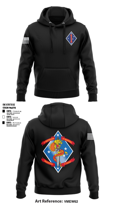 1st Marine Division 84178993 Hoodie - 1