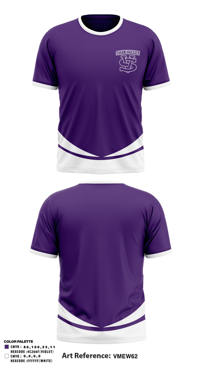 Swan Valley High School Ice Hockey 27287577 Short Sleeve Performance Shirt - 1