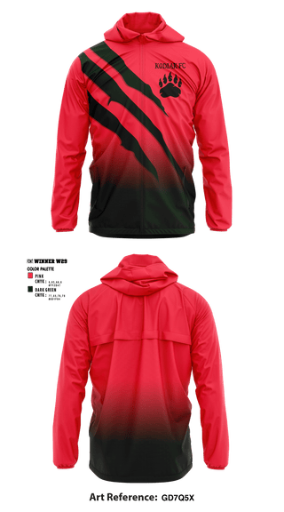 Windbreaker, Kodiak FC, Men's Soccer, Teamtime, Team time, sublimation, custom sports apparel, team uniforms, spirit wear, spiritwear, sports uniforms, custom shirts, team store, custom team store, fundraiser sports, apparel fundraiser