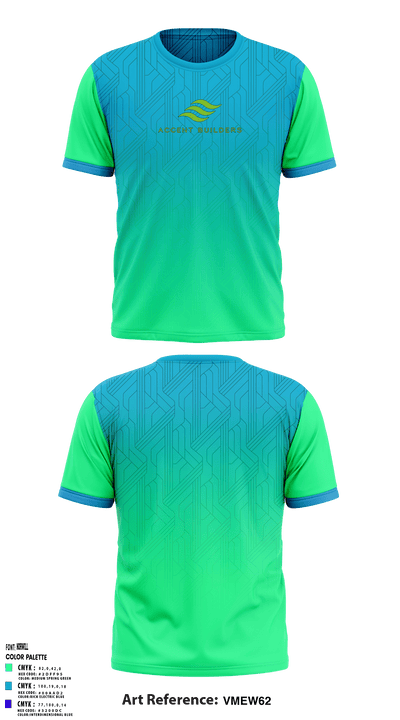 Accent Builders 42438874 Short Sleeve Performance Shirt - 1