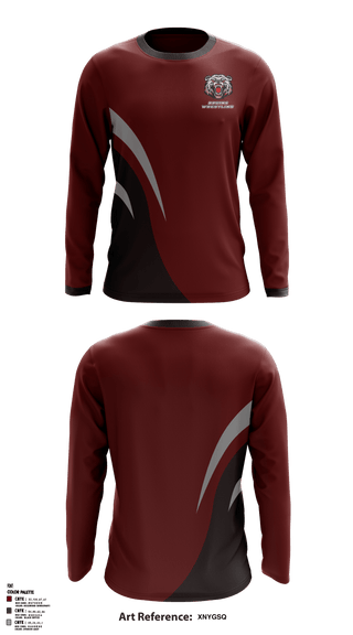 Long Sleeve Rash Guard Shirt, BRUINS, Wrestling, Teamtime, Team time, sublimation, custom sports apparel, team uniforms, spirit wear, spiritwear, sports uniforms, custom shirts, team store, custom team store, fundraiser sports, apparel fundraiser