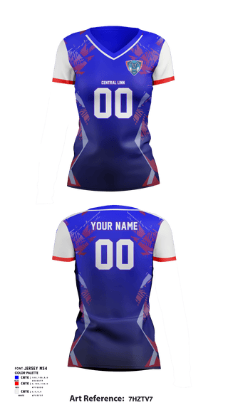 Women's Short Sleeve Vneck Shirt, Central Linn Senior High School Volleyball, Women's Volleyball, Teamtime, Team time, sublimation, custom sports apparel, team uniforms, spirit wear, spiritwear, sports uniforms, custom shirts, team store, custom team store, fundraiser sports, apparel fundraiser
