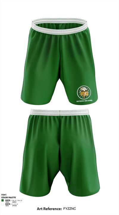 Northridge High School 14957487 Athletic Shorts With Pockets - 1