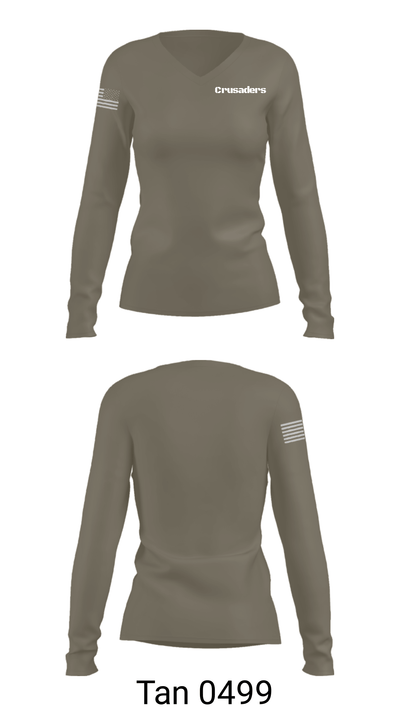 Crusaders 13344844 Women's Long Sleeve V-neck Shirt - 39