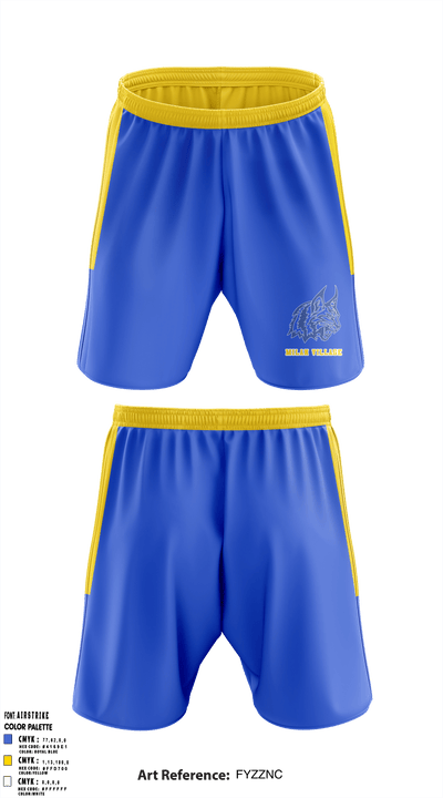 Milan Village Elementary School 96015628 Athletic Shorts With Pockets - 1