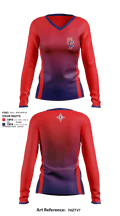 Sandy Creek High School Dance 23813305 Women's Long Sleeve V-neck Shirt - 1