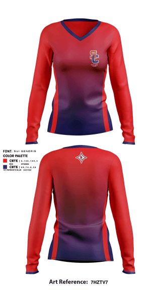 Women's Long Sleeve Vneck Shirt, Sandy Creek High School Dance, Cheer, Teamtime, Team time, sublimation, custom sports apparel, team uniforms, spirit wear, spiritwear, sports uniforms, custom shirts, team store, custom team store, fundraiser sports, apparel fundraiser