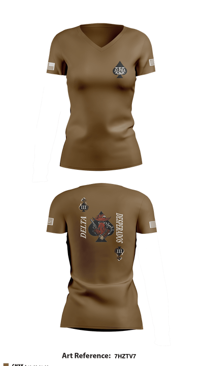 Desperados 35479259 Women's Short Sleeve V-neck Shirt - 1