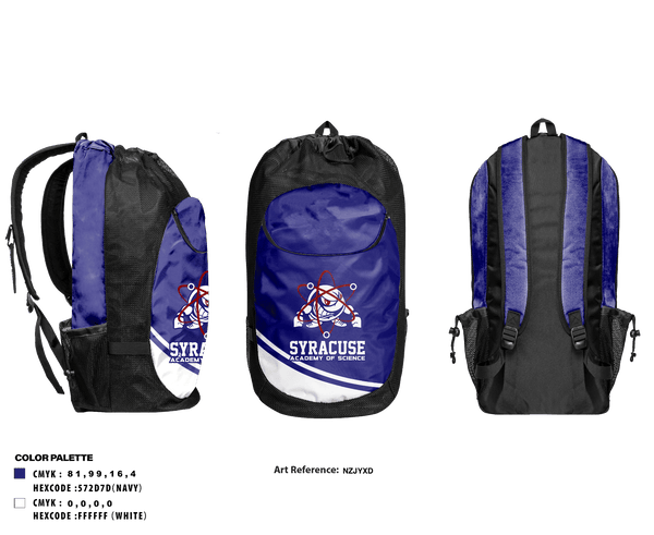 Gear Bag, Syracuse Academy of Science, Track & Field, Teamtime, Team time, sublimation, custom sports apparel, team uniforms, spirit wear, spiritwear, sports uniforms, custom shirts, team store, custom team store, fundraiser sports, apparel fundraiser