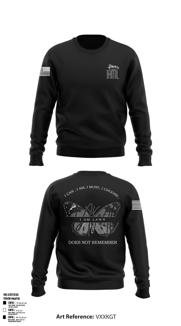 Crew Neck Sweatshirt, IAML, Space Force, Teamtime, Team time, sublimation, custom sports apparel, team uniforms, spirit wear, spiritwear, sports uniforms, custom shirts, team store, custom team store, fundraiser sports, apparel fundraiser