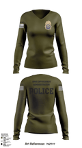 DEA Enforcement Group 46 13099367 Women's Long Sleeve V-neck Shirt - 52