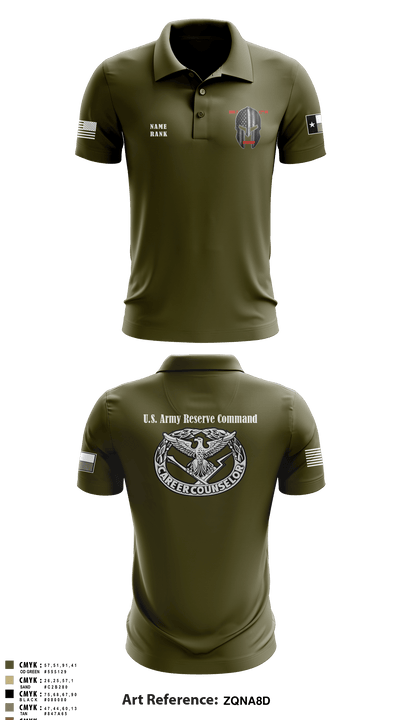 AREA 2, 12TH BN ARCG 57616910 Short Sleeve Performance Polo - 2