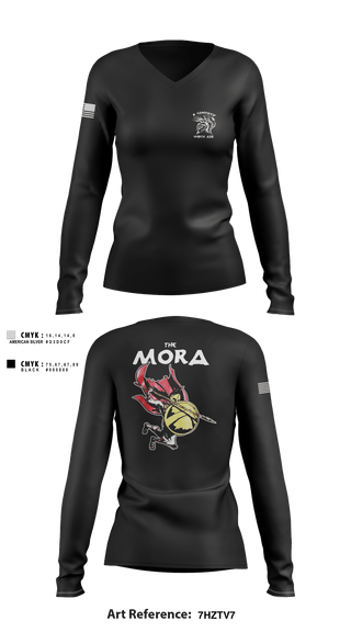 Women's Long Sleeve Vneck Shirt, 449th, Army, Teamtime, Team time, sublimation, custom sports apparel, team uniforms, spirit wear, spiritwear, sports uniforms, custom shirts, team store, custom team store, fundraiser sports, apparel fundraiser