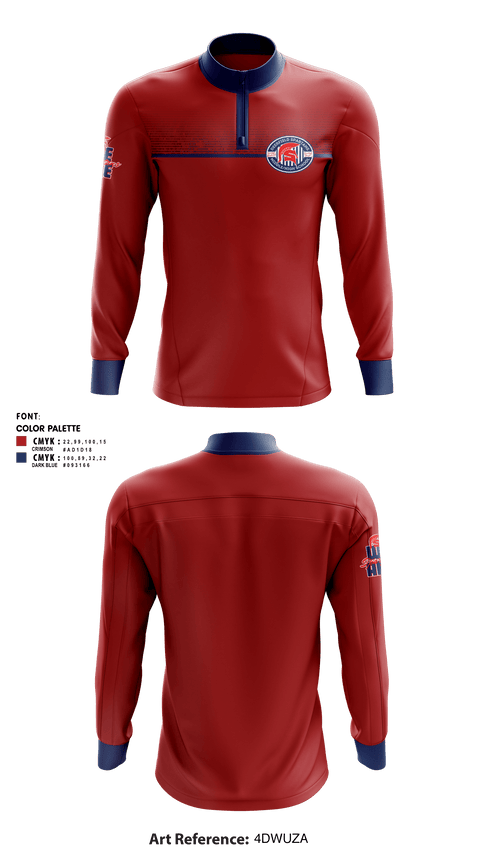 Quarter Zip Jacket, Deerfield Spartans, Cross Country, Teamtime, Team time, sublimation, custom sports apparel, team uniforms, spirit wear, spiritwear, sports uniforms, custom shirts, team store, custom team store, fundraiser sports, apparel fundraiser