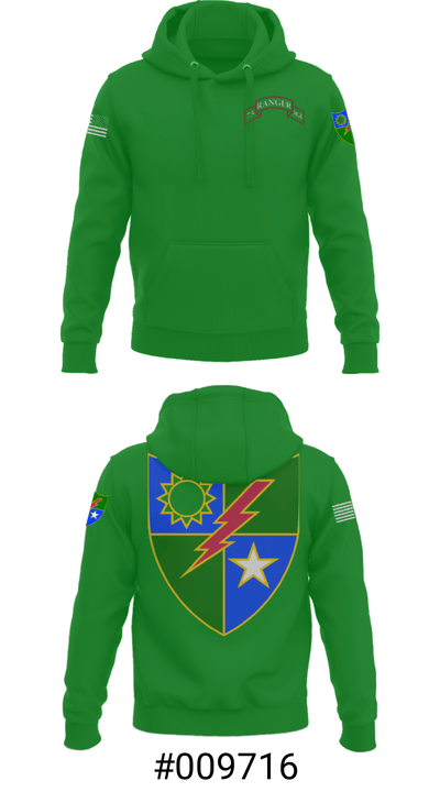 75 Ranger Regiment. 4790927 Hoodie - 43