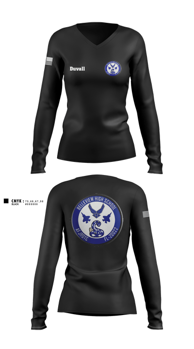 Foxtrot 5582774 Women's Long Sleeve V-neck Shirt - 1