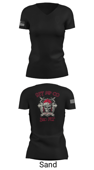 Women's Short Sleeve Vneck Shirt, , Army, Teamtime, Team time, sublimation, custom sports apparel, team uniforms, spirit wear, spiritwear, sports uniforms, custom shirts, team store, custom team store, fundraiser sports, apparel fundraiser