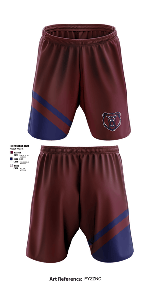 Athletic Shorts With Pockets, Berkley High School Cheer, Cheer, Teamtime, Team time, sublimation, custom sports apparel, team uniforms, spirit wear, spiritwear, sports uniforms, custom shirts, team store, custom team store, fundraiser sports, apparel fundraiser