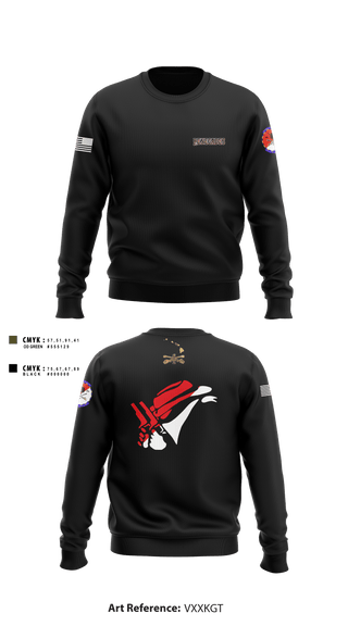 Crew Neck Sweatshirt, 2-6 Cav Alpha troop Renegades, Army, Teamtime, Team time, sublimation, custom sports apparel, team uniforms, spirit wear, spiritwear, sports uniforms, custom shirts, team store, custom team store, fundraiser sports, apparel fundraiser