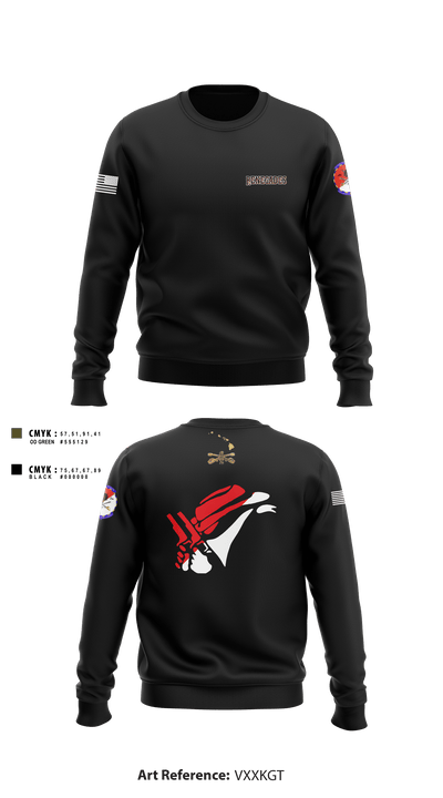 2-6 Cav Alpha troop Renegades 57667590 Crew Neck Sweatshirt - 7