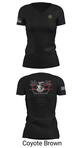Women's Short Sleeve Vneck Shirt, , National Guard, Teamtime, Team time, sublimation, custom sports apparel, team uniforms, spirit wear, spiritwear, sports uniforms, custom shirts, team store, custom team store, fundraiser sports, apparel fundraiser