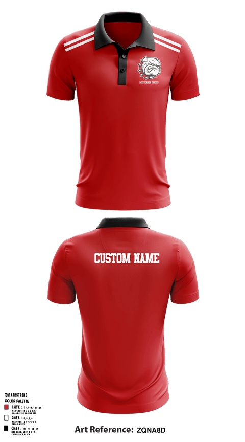 Short Sleeve Performance Polo, Mcpherson College, Spirit Store, Teamtime, Team time, sublimation, custom sports apparel, team uniforms, spirit wear, spiritwear, sports uniforms, custom shirts, team store, custom team store, fundraiser sports, apparel fundraiser