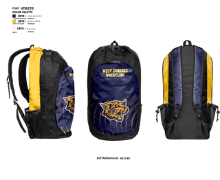 Gear Bag, West Genesee Senior High School Wrestling, Wrestling, Teamtime, Team time, sublimation, custom sports apparel, team uniforms, spirit wear, spiritwear, sports uniforms, custom shirts, team store, custom team store, fundraiser sports, apparel fundraiser