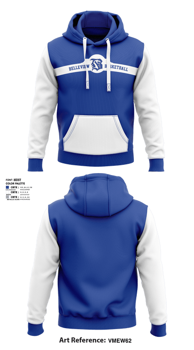 Belleview High School Basketball 92931608 Hoodie - 1