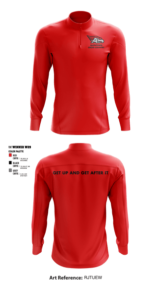 Quarter Zip Jacket, Allentown High School Cross Country, Cross Country, Teamtime, Team time, sublimation, custom sports apparel, team uniforms, spirit wear, spiritwear, sports uniforms, custom shirts, team store, custom team store, fundraiser sports, apparel fundraiser