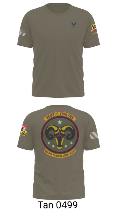 Towson Composite Squadron 17976164 Short Sleeve Performance Shirt - 35