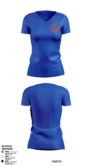 Women's Short Sleeve Vneck Shirt, Mosholu Day Camp, Spirit Store, Teamtime, Team time, sublimation, custom sports apparel, team uniforms, spirit wear, spiritwear, sports uniforms, custom shirts, team store, custom team store, fundraiser sports, apparel fundraiser