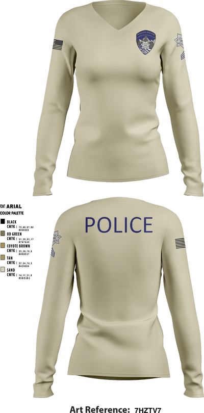 Willits Little Lake JRTF 70658416 Women's Long Sleeve V-neck Shirt - 5