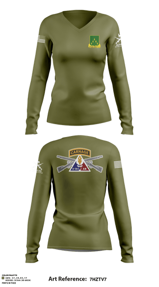 Women's Long Sleeve Vneck Shirt, 1ST PLT ALPACAS, Army, Teamtime, Team time, sublimation, custom sports apparel, team uniforms, spirit wear, spiritwear, sports uniforms, custom shirts, team store, custom team store, fundraiser sports, apparel fundraiser