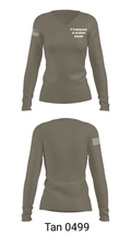 F Company 2-238th GSAB 16455645 Women's Long Sleeve V-neck Shirt - 41