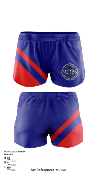 Women's Shorts, River Oaks Baptist School, Spirit Store, Teamtime, Team time, sublimation, custom sports apparel, team uniforms, spirit wear, spiritwear, sports uniforms, custom shirts, team store, custom team store, fundraiser sports, apparel fundraiser
