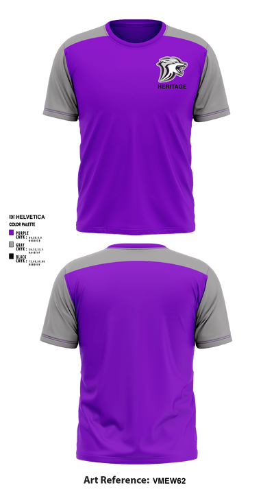 Heritage High School 74162806 Short Sleeve Performance Shirt - 1