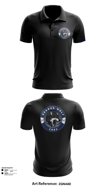 Exodus_wolf1991 44662947 Short Sleeve Performance Polo - 1