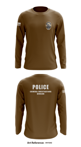 Long Sleeve Performance Shirt, POLICE CRIMINAL INVESTIGATIONS DIVISION, , Teamtime, Team time, sublimation, custom sports apparel, team uniforms, spirit wear, spiritwear, sports uniforms, custom shirts, team store, custom team store, fundraiser sports, apparel fundraiser