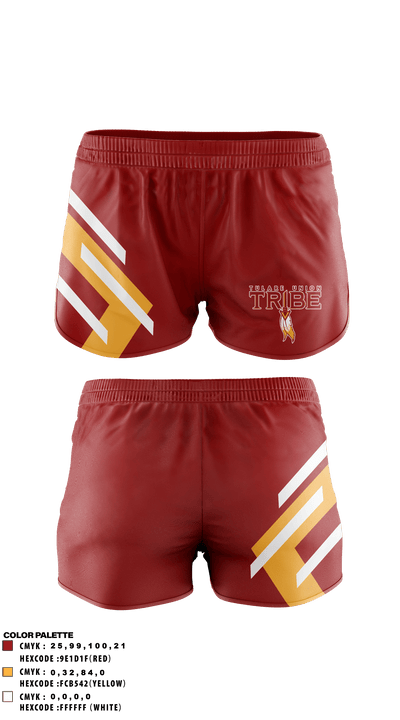 Tulare Union High School Cross Country 19840646 Track Shorts - 1