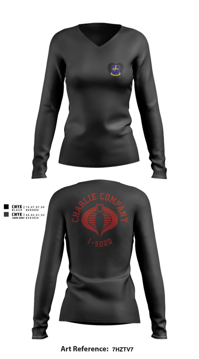 Cobra Company 43397226 Women's Long Sleeve V-neck Shirt - 7