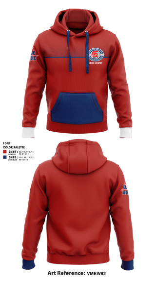 Hoodie, Deerfield Spartans, Cross Country, Teamtime, Team time, sublimation, custom sports apparel, team uniforms, spirit wear, spiritwear, sports uniforms, custom shirts, team store, custom team store, fundraiser sports, apparel fundraiser