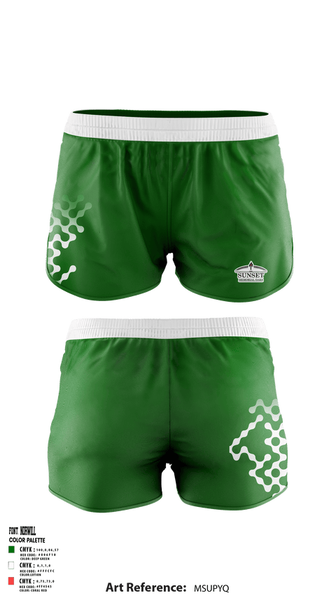 Women's Shorts, Sunset Memorial Oaks Funeral Home, , Teamtime, Team time, sublimation, custom sports apparel, team uniforms, spirit wear, spiritwear, sports uniforms, custom shirts, team store, custom team store, fundraiser sports, apparel fundraiser