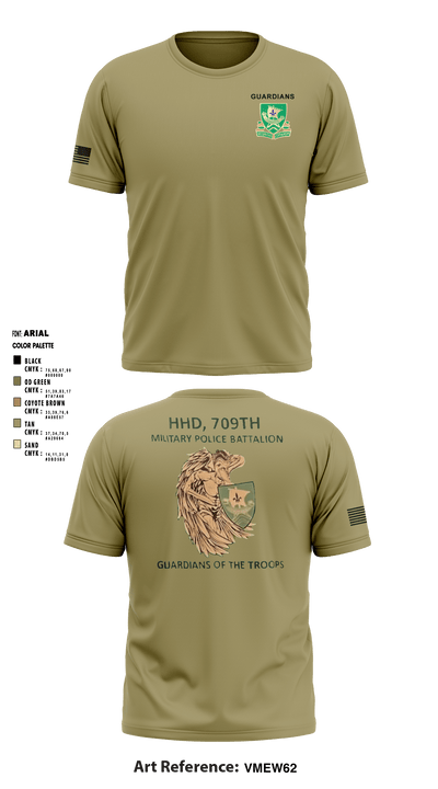 709th MP BN HHD 13627069 Short Sleeve Performance Shirt - 4