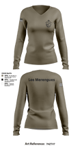 Los Merengues 67424391 Women's Long Sleeve V-neck Shirt - 1