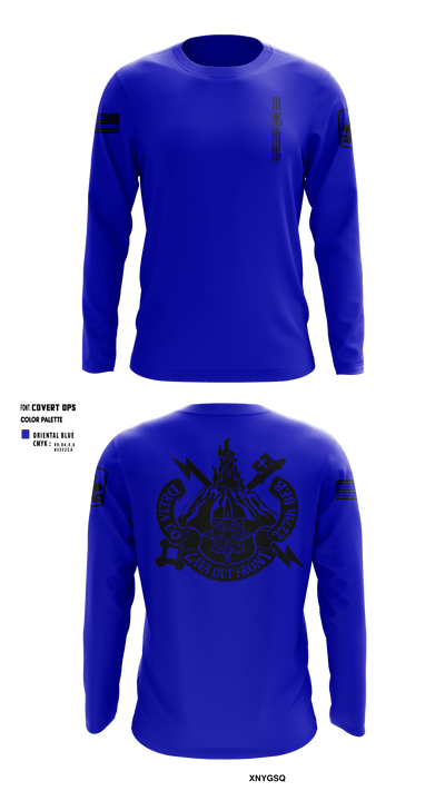Company D (MI) 227 BEB, HIARNG 54401127 Long Sleeve Performance Shirt - 9