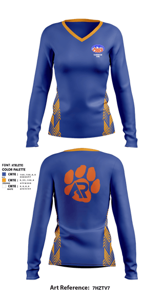 Women's Long Sleeve Vneck Shirt, Washington Park High School Basketball, Women's Basketball, Teamtime, Team time, sublimation, custom sports apparel, team uniforms, spirit wear, spiritwear, sports uniforms, custom shirts, team store, custom team store, fundraiser sports, apparel fundraiser