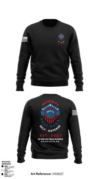 Crew Neck Sweatshirt, Tactical 9.1 Krav Maga Self Defense, Wrestling, Teamtime, Team time, sublimation, custom sports apparel, team uniforms, spirit wear, spiritwear, sports uniforms, custom shirts, team store, custom team store, fundraiser sports, apparel fundraiser