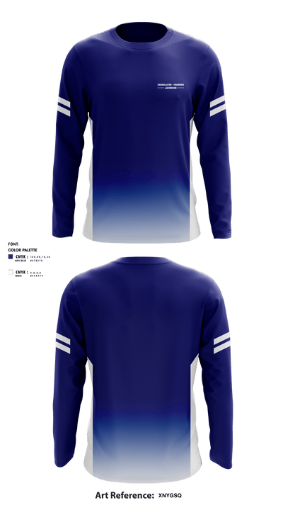 Carrollton-Farmers Branch Lacrosse 21590077 Long Sleeve Performance Shirt - 1