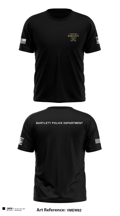 City of Bartlett City Jail 55207514 Short Sleeve Performance Shirt - 1